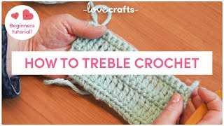 How to  Treble crochet Double Treble Crochet UK [upl. by Erolyat570]