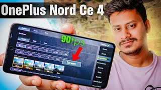 OnePlus Nord CE 4 BGMI 90FPS Test with FPS Meter  Snapdragon 7 gen 3 Power [upl. by Aihsenod]