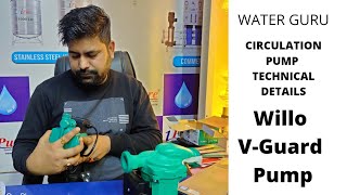 Willo amp Vguard Pump Diffrence  Hot water pump  Return line pump  will Circulation pump 9560132191 [upl. by Dnomsed]