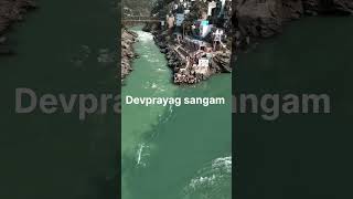 Devprayag sangam Alaknanda Bhagirathi 🚩❤️jay Ganga Maiya shortvideo [upl. by Gazo]