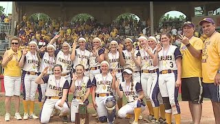 3peat complete Champion Softball wins third consecutive state title [upl. by Elades586]