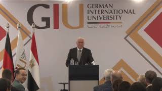 H E FrankWalter Steinmeier President of the Federal Republic of Germany Visit to GIU Speeches [upl. by Ameluz]