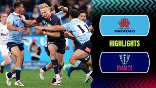 Super Rugby Pacific 2023  Waratahs v Rebels  Rd 12 Highlights [upl. by Asenev295]