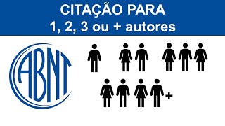 ABNT  Citação 1 2 3 ou mais autores atualizado tcc [upl. by Duleba752]