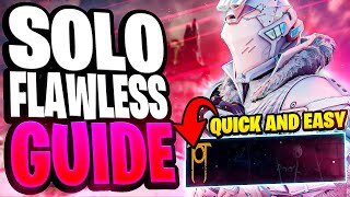 The Easiest Way To SOLO FLAWLESS Warlords Ruin Complete Titan Guide [upl. by Ynehpets]