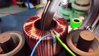 Multiwire toroidal transformer winding [upl. by Nada]