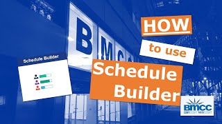 How to use Schedule Builder from BMCC CUNY Start [upl. by Osnofledi]