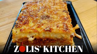 Authentic Greek Pastitsio Recipe Layers of Flavor and Greek Comfort Food [upl. by Abbotsun306]