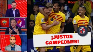 Barcelona es JUSTO CAMPEÓN Coronó LA LIGA con MEJORES NÚMEROS que con buen juego  Fuera de Juego [upl. by Eilata]