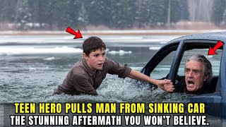 Brave Boy Rescues Old Man From Sinking Car Next Day a Black Car Stops With a JawDropping Surprise [upl. by Vivianna]