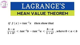 mean value theorem  lagranges mean value theorem  mean value theorem engineering mathematics 1 [upl. by Brigham44]