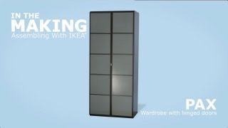 IKEA Pax Wardrobe with Hinged Doors Assembly Instructions [upl. by Parker]