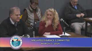 Mashpee Finance Committee  372024 [upl. by Yreved]