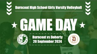 Burncoat Highschool v Doherty Memorial High School Girls Varsity Volleyball 92224 [upl. by Citron]