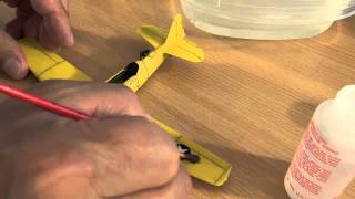 How to apply decals to a Plastic Model Airplane [upl. by Wehtam733]