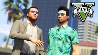 GTA V  Tommy Vercetti meets Michael [upl. by Sneve328]