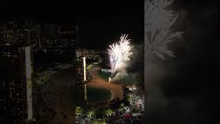 Hawaii Oahu Waikiki Friday Night Fireworks [upl. by Schwinn]