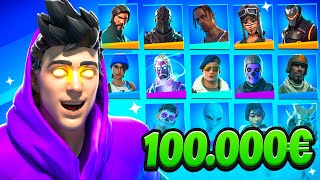 1€ vs 100000€ Fortnite Account [upl. by Osborn27]