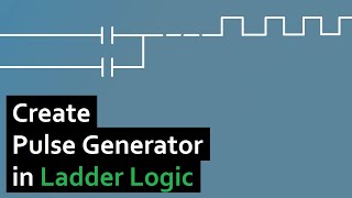 PLC Programming Create a Pulse Generator using Ladder Logic [upl. by Natsirt]