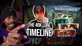 What is Warhammer 40K  Timeline of 40k Lore with Bricky  Fonzie Reacts [upl. by Humpage85]