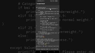 Know your BMI the BMI calculator in python [upl. by Arek369]