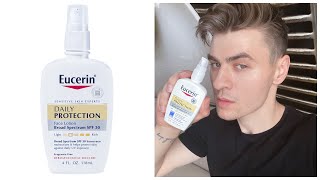 Eucerin Daily Protection Face Lotion with SPF 30  Review  My Problem with SPF 30 Sunscreens [upl. by Iggep]