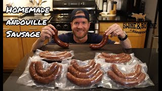 Homemade Andouille Sausage  Swine amp Bovine Barbecue [upl. by Glassco]