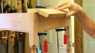 Drop Leaf Cherry Table Rule Joint amp Top Miter Step 4 [upl. by Ahsekin]