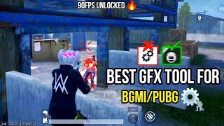 Best GFX TOOL For BgmiPubg 90FPS Unlocked Update 33 🔥✔️pubgmobile [upl. by Ecenahs851]