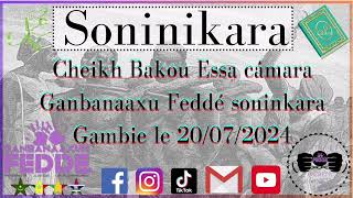 Cheikh Bakou Essa cámara Ganbanaaxu Feddé soninkara Gambie le 20072024 [upl. by Ennywg]