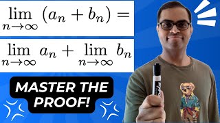 Real Analysis Sequences PROOF Limit of Sum  Sum of Limits  How to think about rigorous math [upl. by Batty]