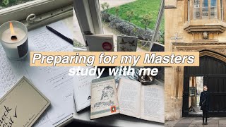 Preparing for my Masters a weekly study with me [upl. by Power692]