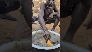 Hadzabe tribe cooks their Breakfast today middle of nowhere without any spices from supermarketfood [upl. by Meehyrb573]