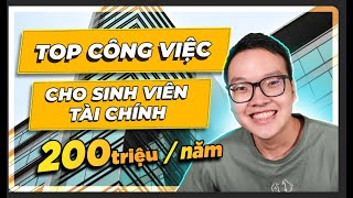 TOP 5 công việc dành cho sinh viên tài chính [upl. by Carlynn593]