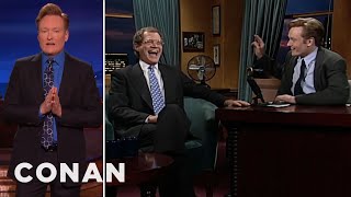 Conan Says Thank You To David Letterman  CONAN on TBS [upl. by Llerehs]