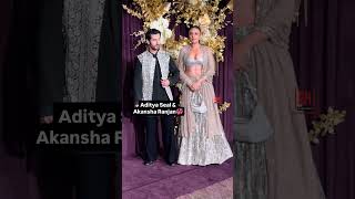 Aditya Seal amp Akansha Ranjan Grace Manish Malhotras Diwali Bash adityaseal akansharanjan [upl. by Prunella]