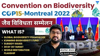 Convention on Biodiversity CBD  COP15  Montreal 2022  Rio Earth Summit 1992  UPSC IAS [upl. by Suiramaj]