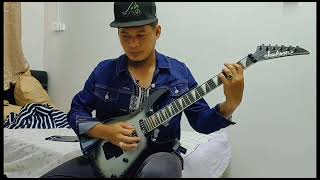 Semangat Lamina  Lefthanded Guitar Cover Intro Solo [upl. by Abisia]