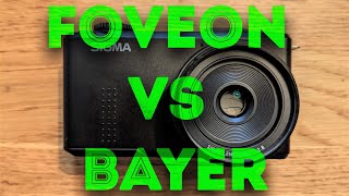 Foveon sensor vs Bayer sensor by SIGMA cameraSIGMA dp2 merrill VS SIGMA fp [upl. by Norbert]