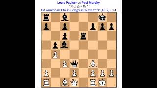 Morphy Vs Paulsen chess games puzzle chesscom motivation sports shorts blitz vlog videos [upl. by Primalia]