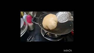 Making puri with the help of electric roti maker electricrotimaker [upl. by Eerahc790]