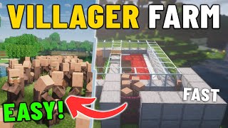 EASY Villager Breeder Farm in Minecraft 121 Java and Bedrock ‼️ [upl. by Attenreb703]