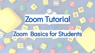 Zoom Tutorial Basics for Students [upl. by Notanhoj]