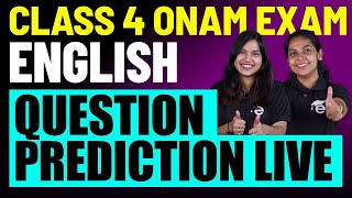 Class 4 English  Onam Exam Question Prediction Live  Eduport [upl. by Ahsinauq985]