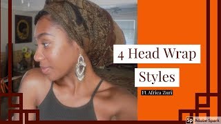 4 Quick amp EASY Head Wrap Styles [upl. by Nicholson]