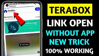 Terabox Link Open Without App  Terabox Link Bina App ki Kaise khole 2024 [upl. by Friederike]