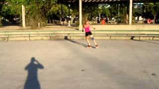 Backwards skating with three turns on inline skates or rollerblades [upl. by Manlove]