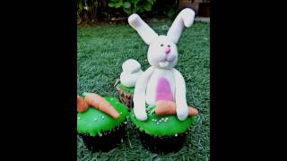 Cómo hacer un cupcake de conejoCurso online sobre cupcakes de Pascua Easter cupcakes [upl. by Anitsirhcairam834]