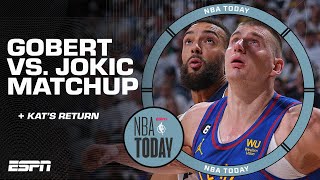 Rudy Gobert vs Nikola Jokic amp KATs timeline ahead of TimberwolvesNuggets matchup 🍿  NBA Today [upl. by Atiluj]