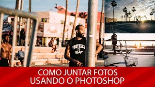 Como juntar fotos no Photoshop [upl. by Ramyar]